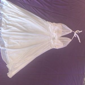 Semi-formal after-wedding dress white XXL $65